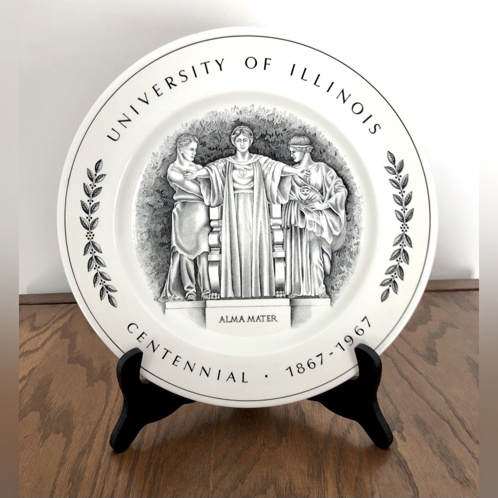University of Illinois Centennial Commemorative Plate 1867-1967 Copeland Spode